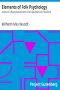 [Gutenberg 44138] • Elements of Folk Psychology / Outline of a Psychological History of the Development of Mankind